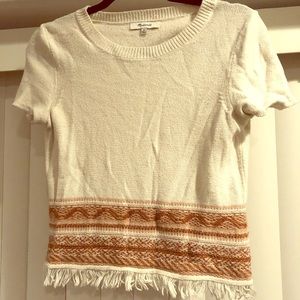Madewell Fringe top